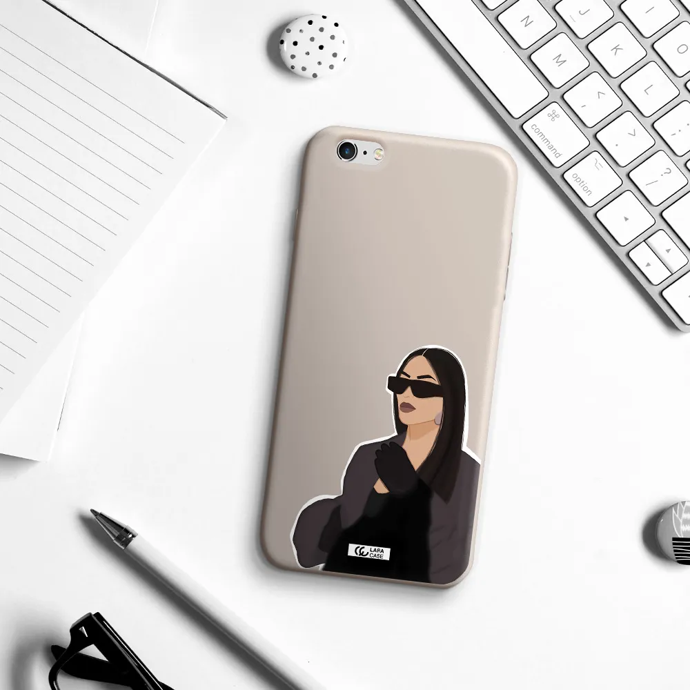 Minimalist Portrait Apple iPhone 6 s plus Silicone Stone Case