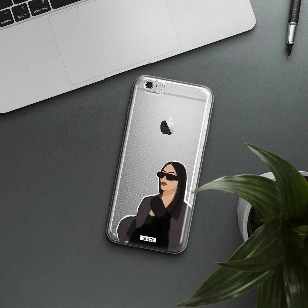 Minimalist Portrait Apple iPhone 6S Clear TPU Case