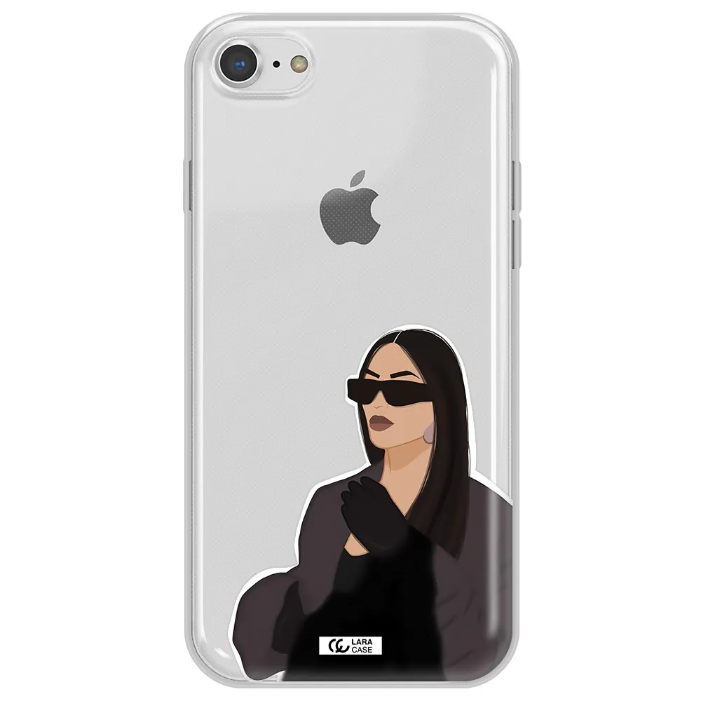 Minimalist Portrait Apple iPhone 7 Clear TPU Case