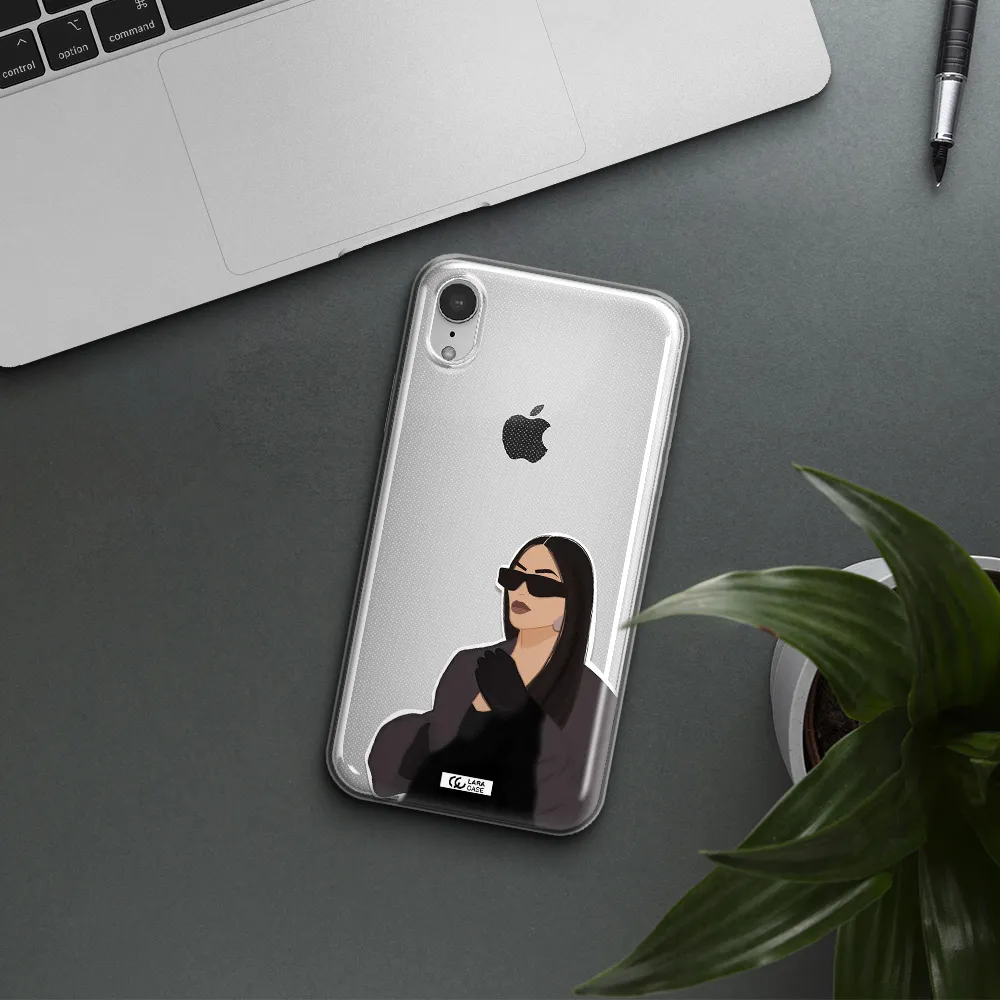 Minimalist Portrait Apple iPhone XR Clear TPU Case