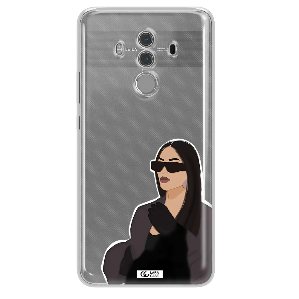 Minimalist Portrait Huawei Mate 10 Pro Clear TPU Case