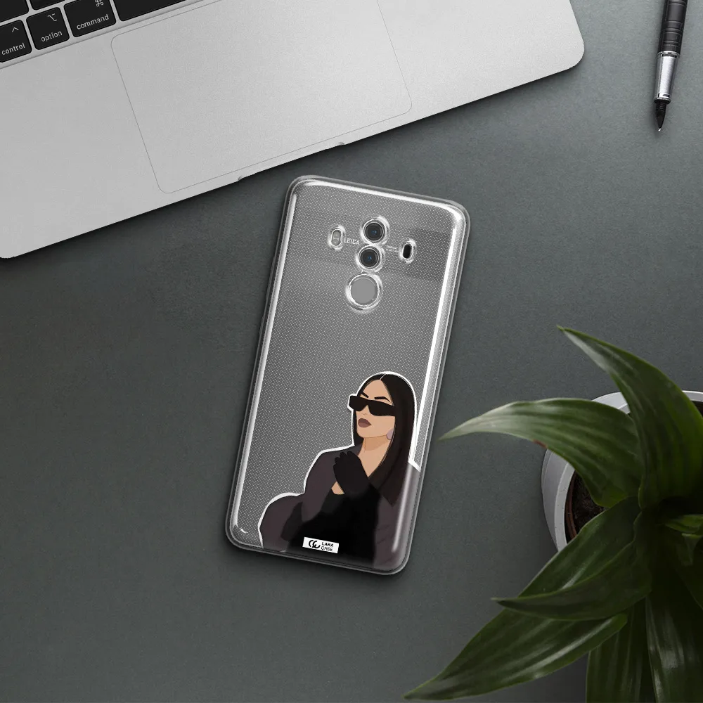 Minimalist Portrait Huawei Mate 10 Pro Clear TPU Case