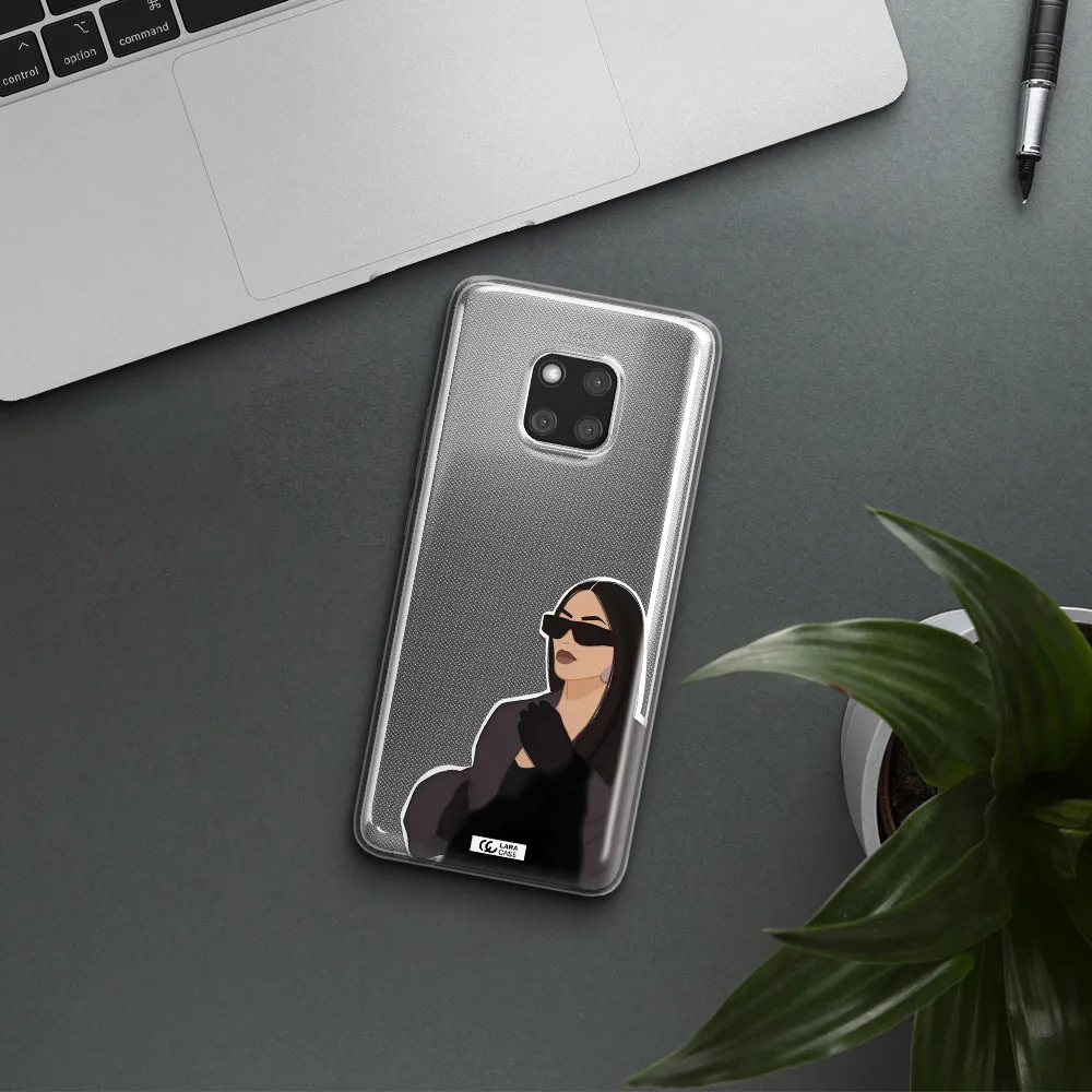 Minimalist Portrait Huawei Mate 20 Pro Clear TPU Case