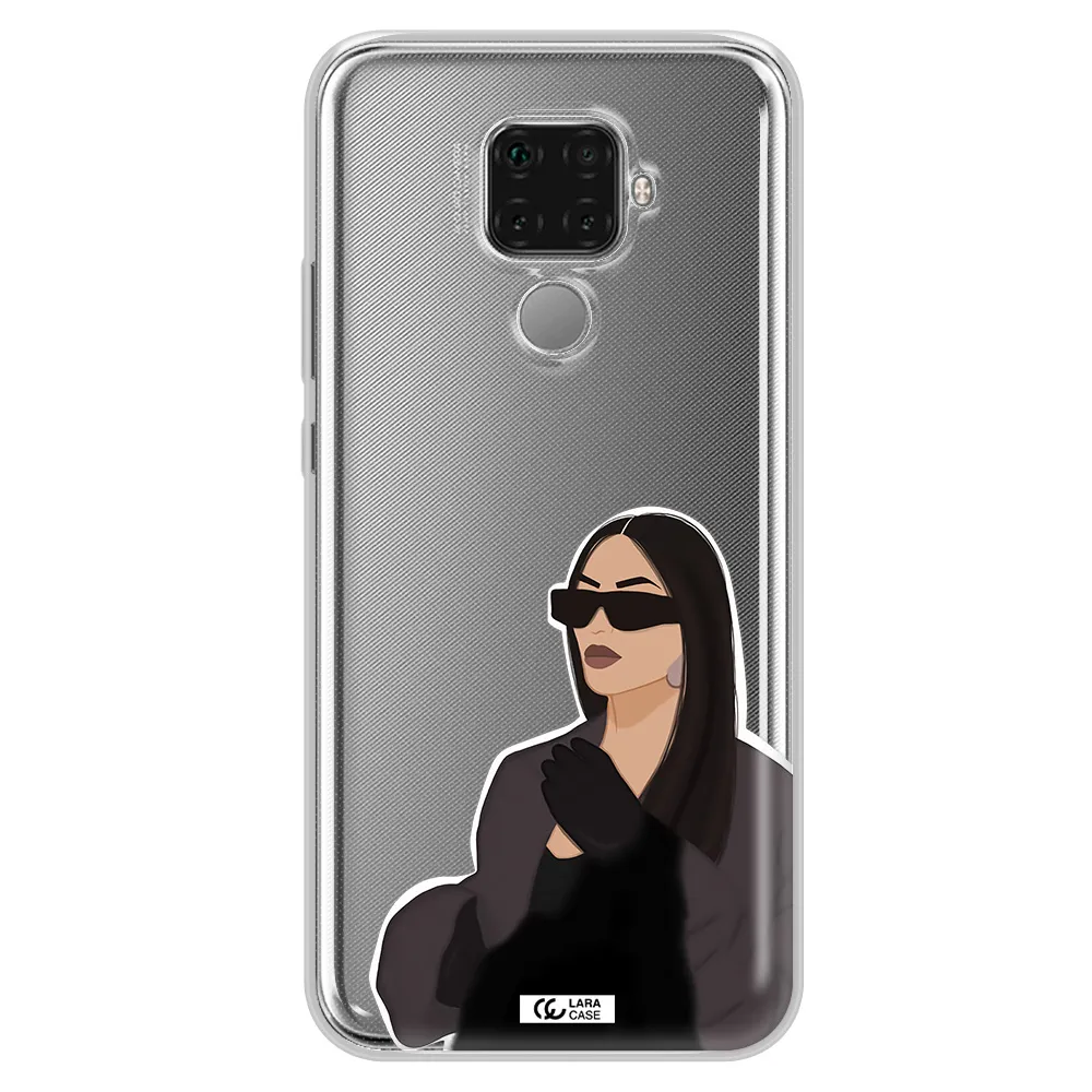 Minimalist Portrait Huawei Mate 30 Lite Clear TPU Case