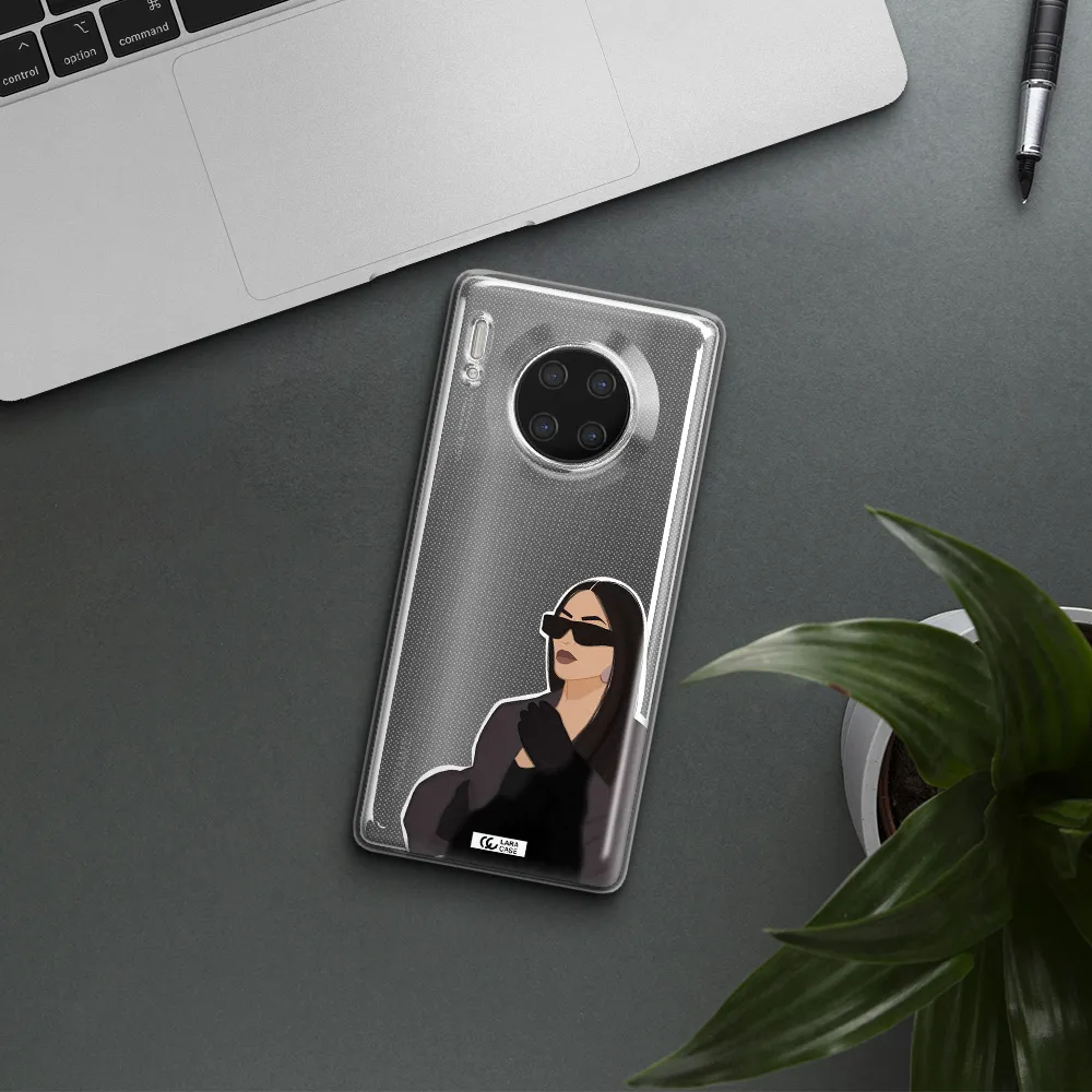 Minimalist Portrait Huawei Mate 30 Pro Clear TPU Case