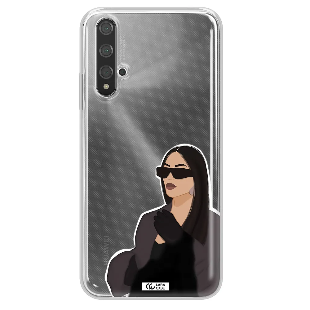 Minimalist Portrait Huawei Nova 5t Clear TPU Case