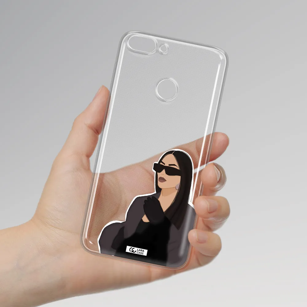 Minimalist Portrait Huawei P Smart 2017 Clear TPU Case