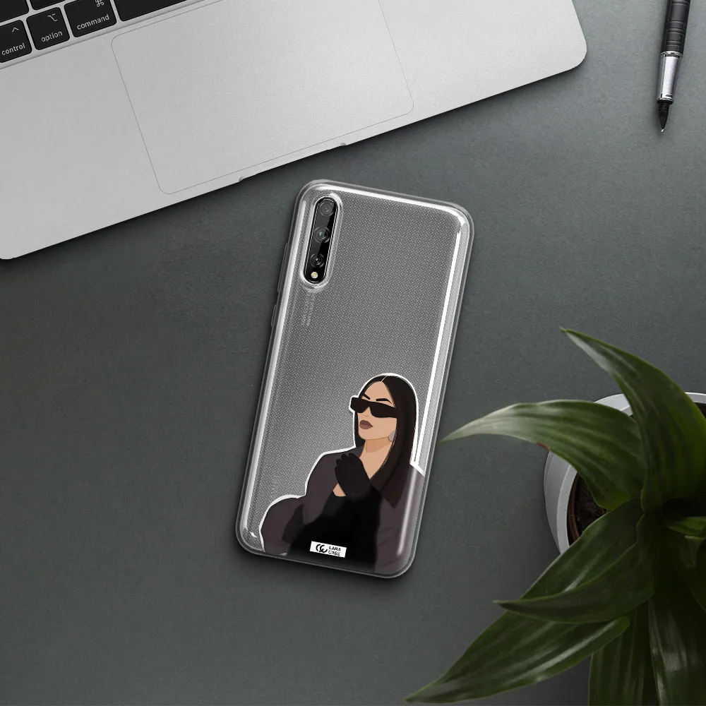 Minimalist Portrait Huawei P Smart S Clear TPU Case