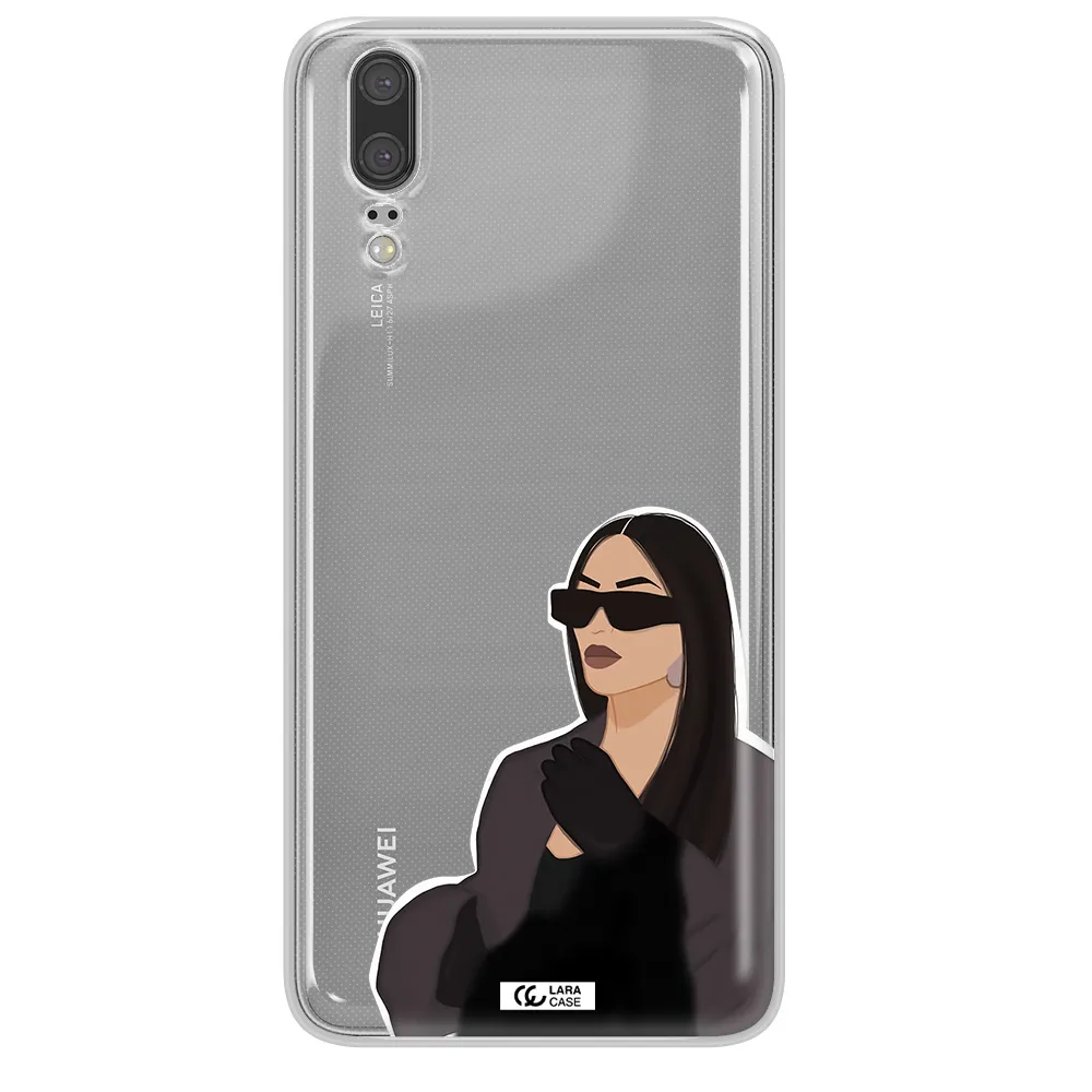 Minimalist Portrait Huawei P20 Clear TPU Case