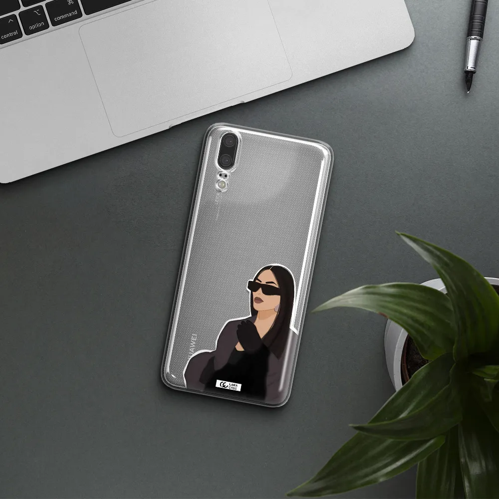 Minimalist Portrait Huawei P20 Clear TPU Case