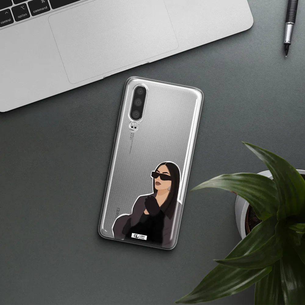 Minimalist Portrait Huawei P30 Clear TPU Case