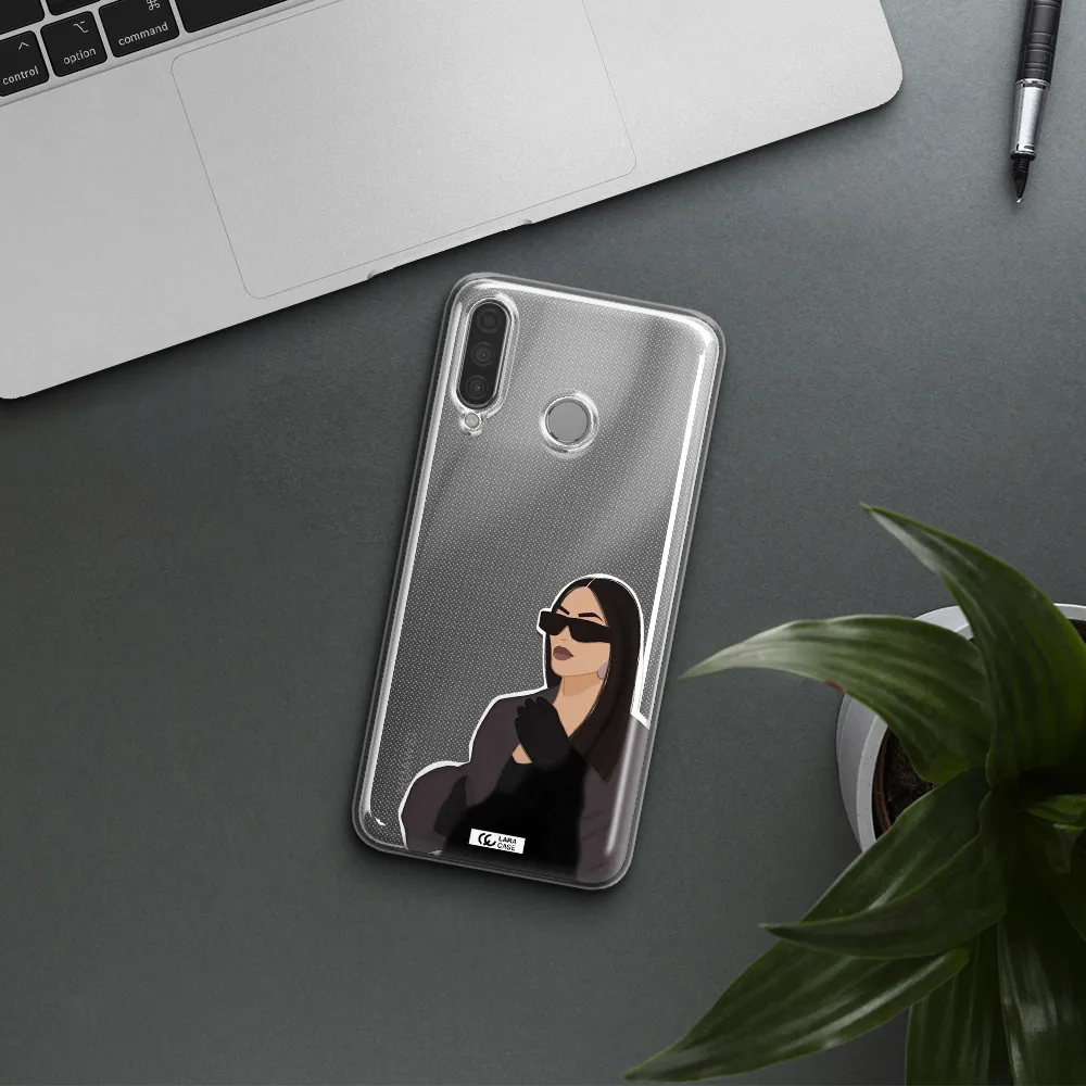 Minimalist Portrait Huawei P30 Lite Clear TPU Case