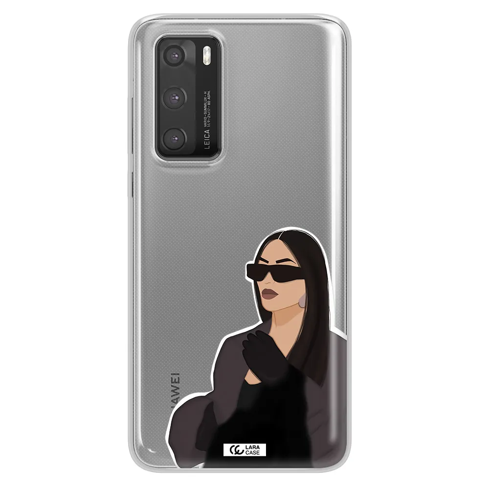Minimalist Portrait Huawei P40 Clear TPU Case