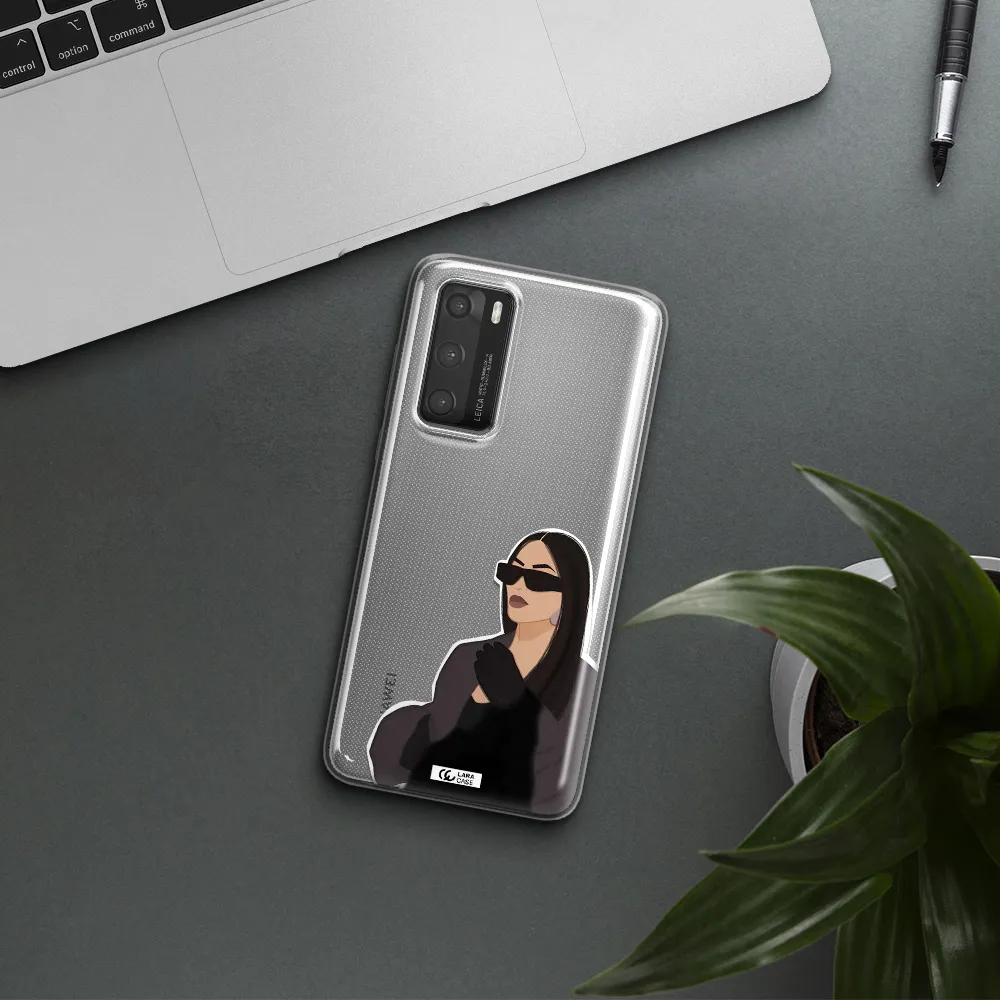 Minimalist Portrait Huawei P40 Clear TPU Case