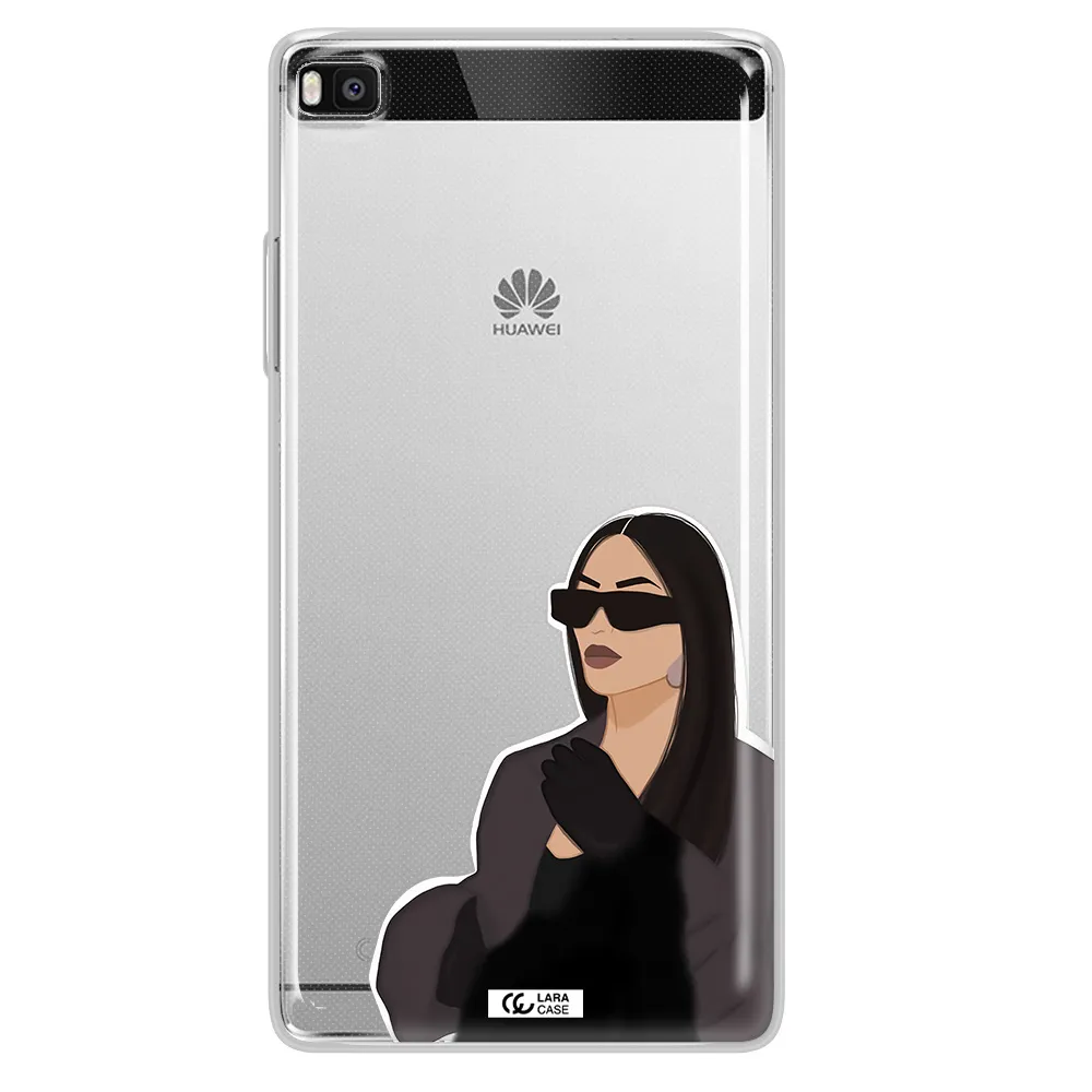 Minimalist Portrait Huawei P8 Clear TPU Case