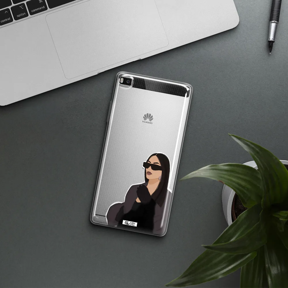 Minimalist Portrait Huawei P8 Clear TPU Case
