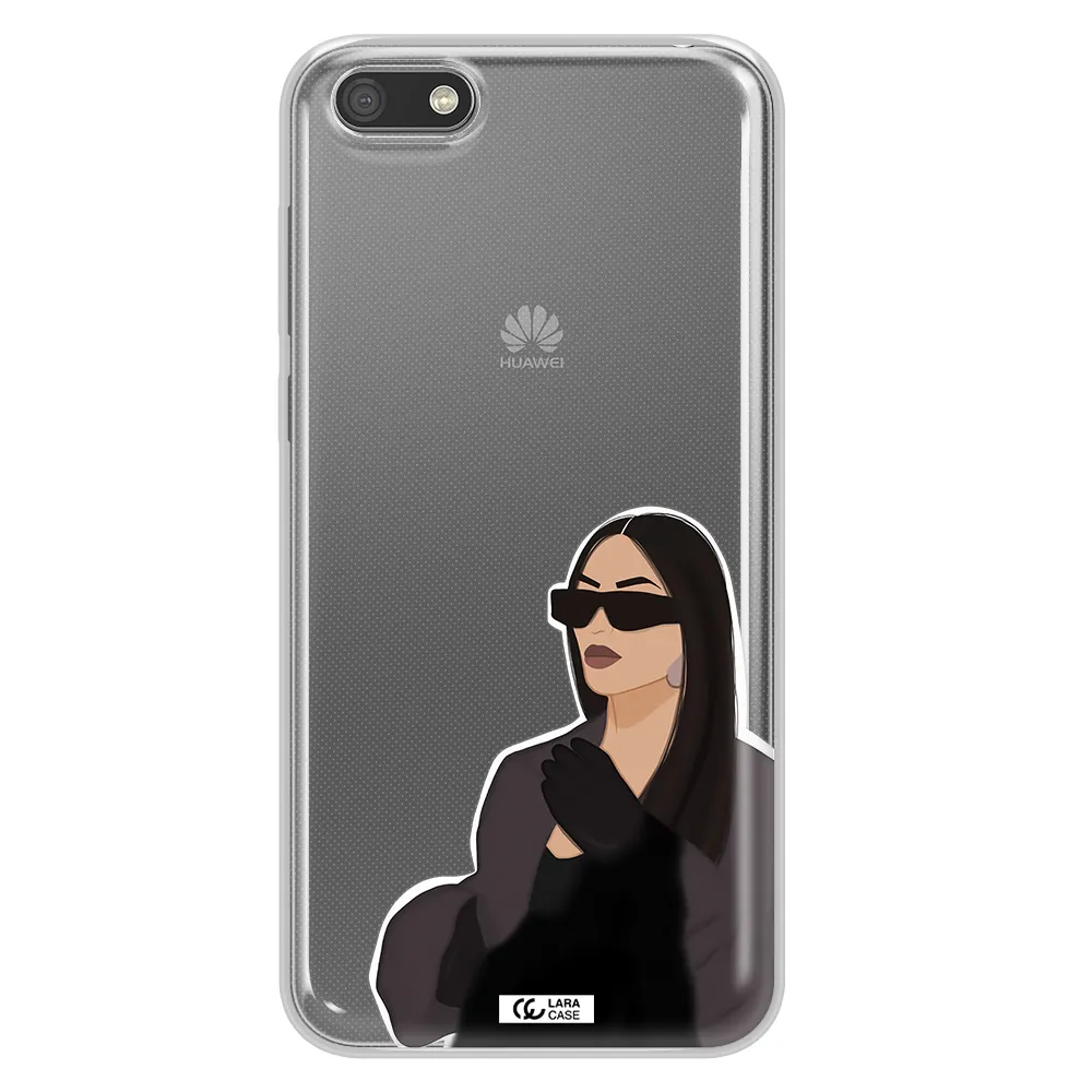 Minimalist Portrait Huawei Y5 2018 Clear TPU Case