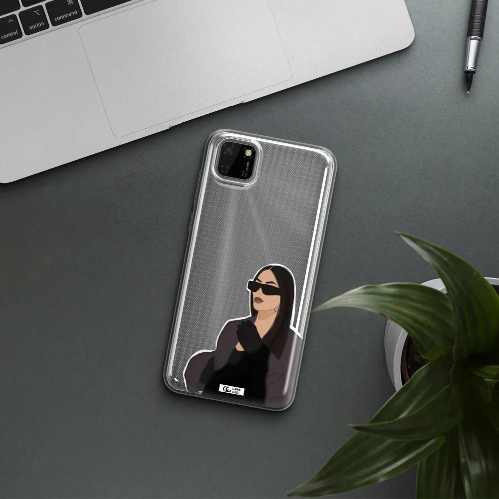 Minimalist Portrait Huawei Y5P Clear TPU Case