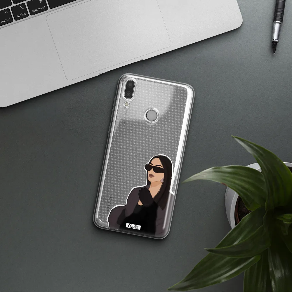 Minimalist Portrait Huawei Y7 2019 Clear TPU Case