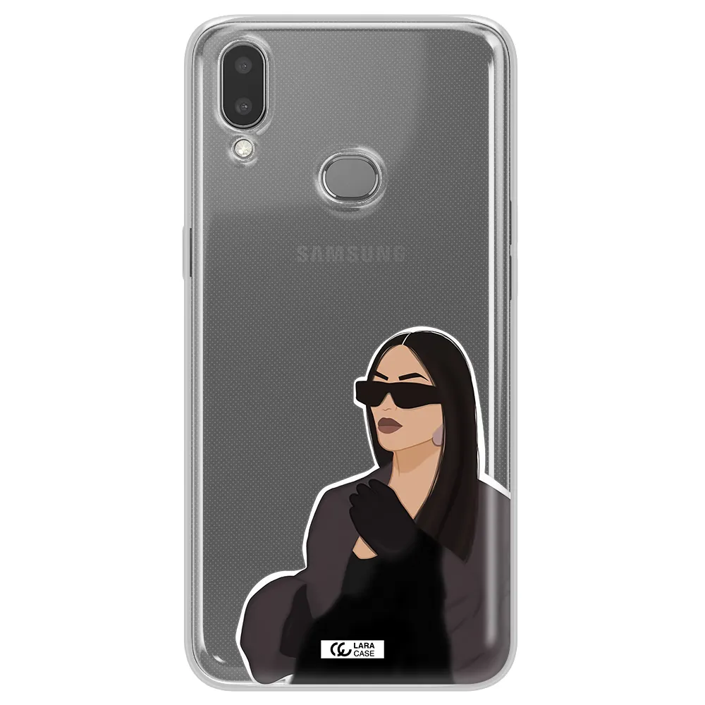 Minimalist Portrait Samsung A10S Clear TPU Case