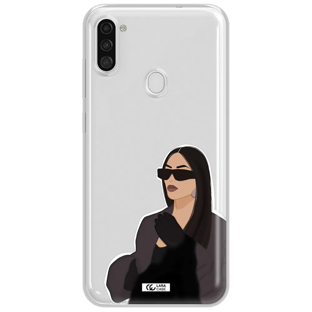 Minimalist Portrait Samsung A11 Clear TPU Case