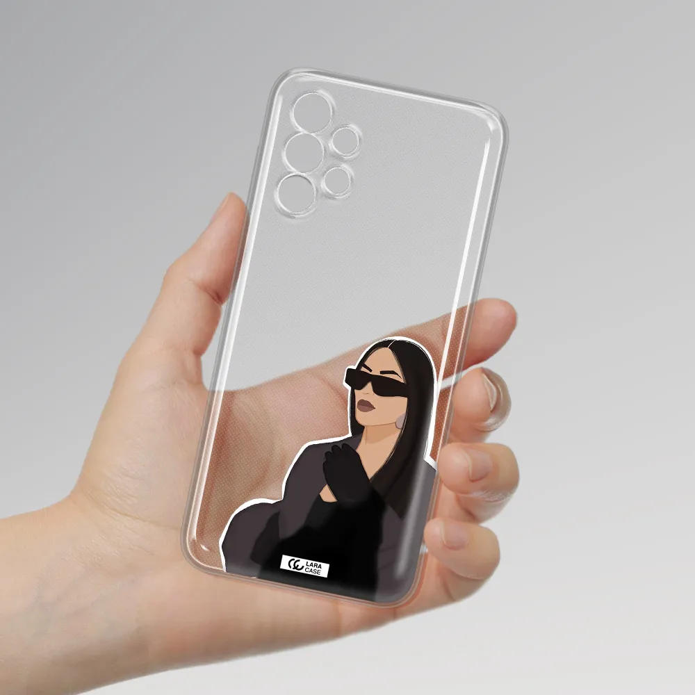 Minimalist Portrait Samsung A13 Clear TPU Case