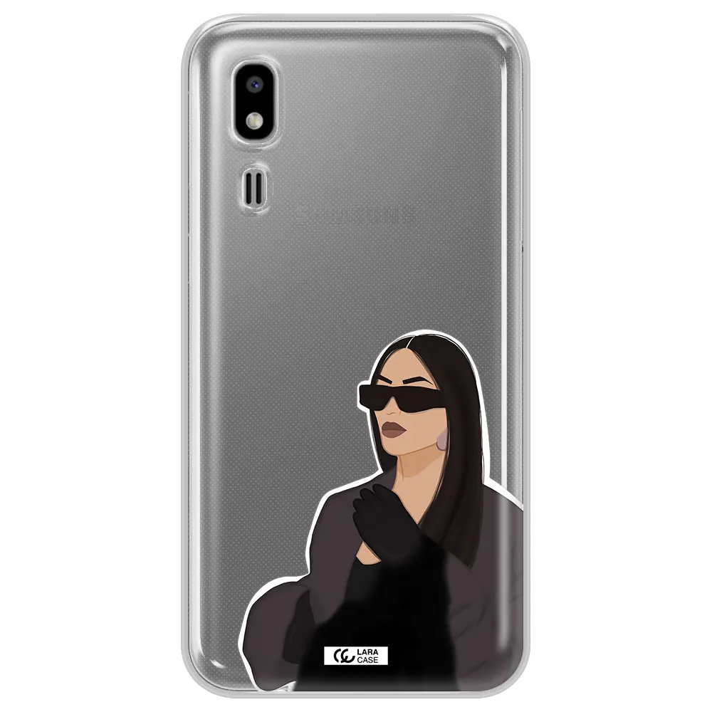 Minimalist Portrait Samsung A2 Core Clear TPU Case