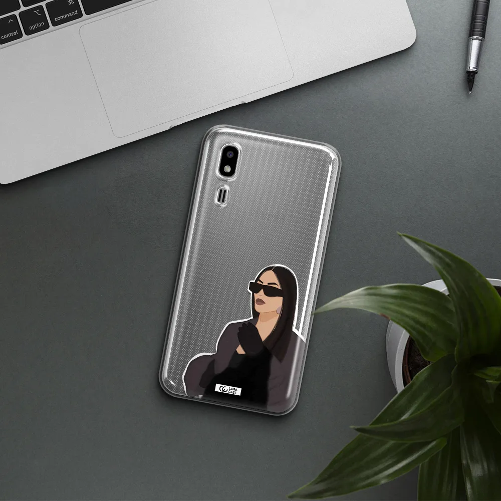 Minimalist Portrait Samsung A2 Core Clear TPU Case