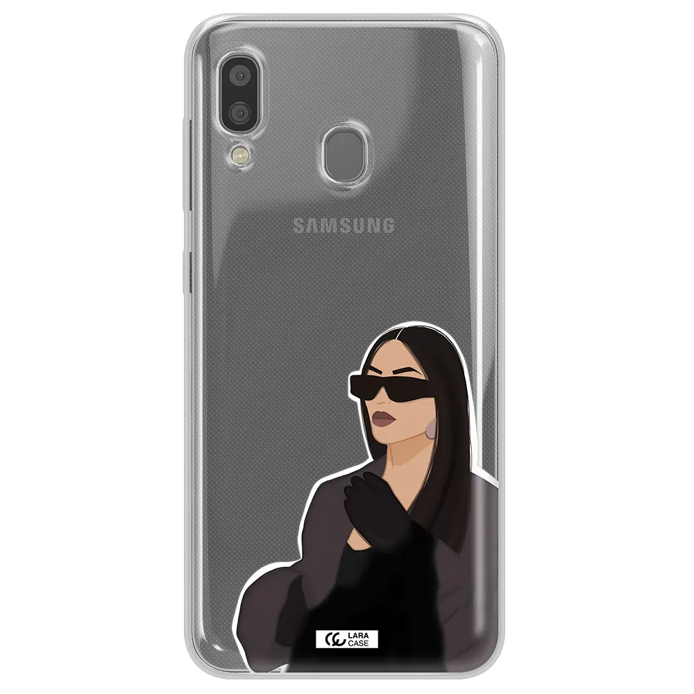 Minimalist Portrait Samsung A20 Clear TPU Case
