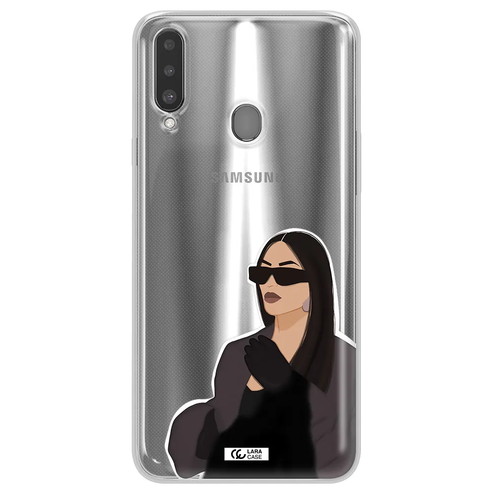 Minimalist Portrait Samsung A20S Clear TPU Case