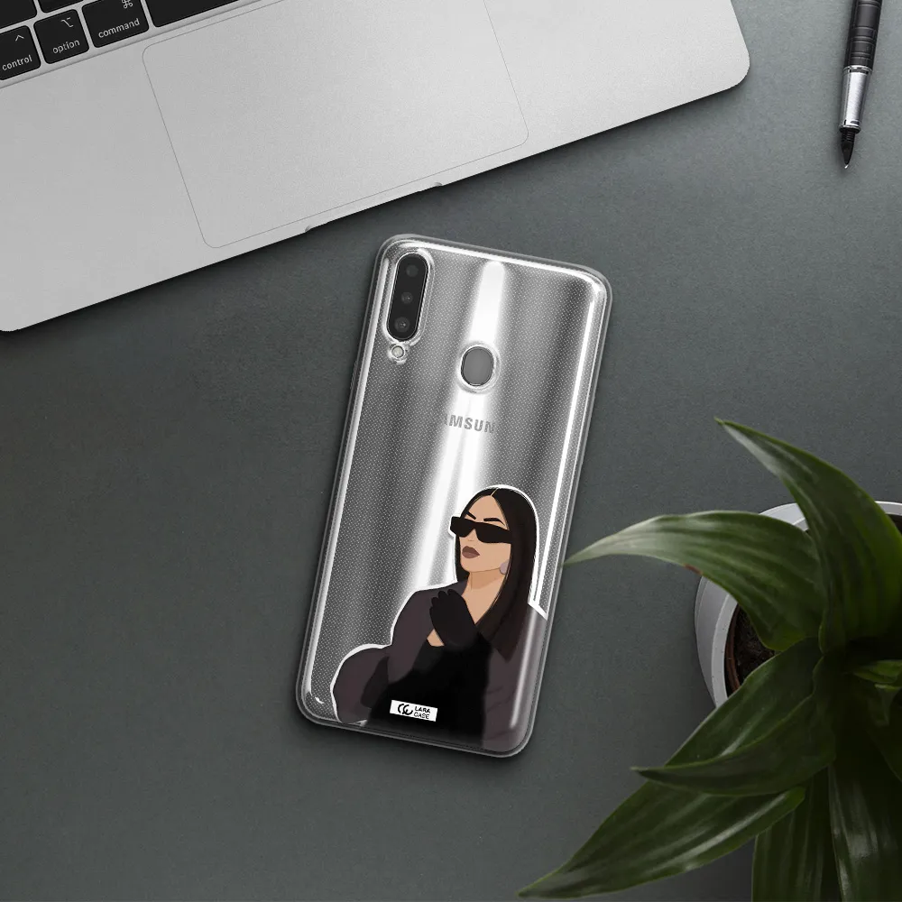Minimalist Portrait Samsung A20S Clear TPU Case