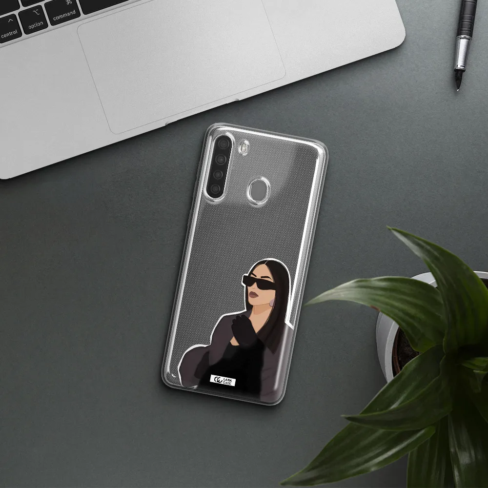 Minimalist Portrait Samsung A21 Clear TPU Case