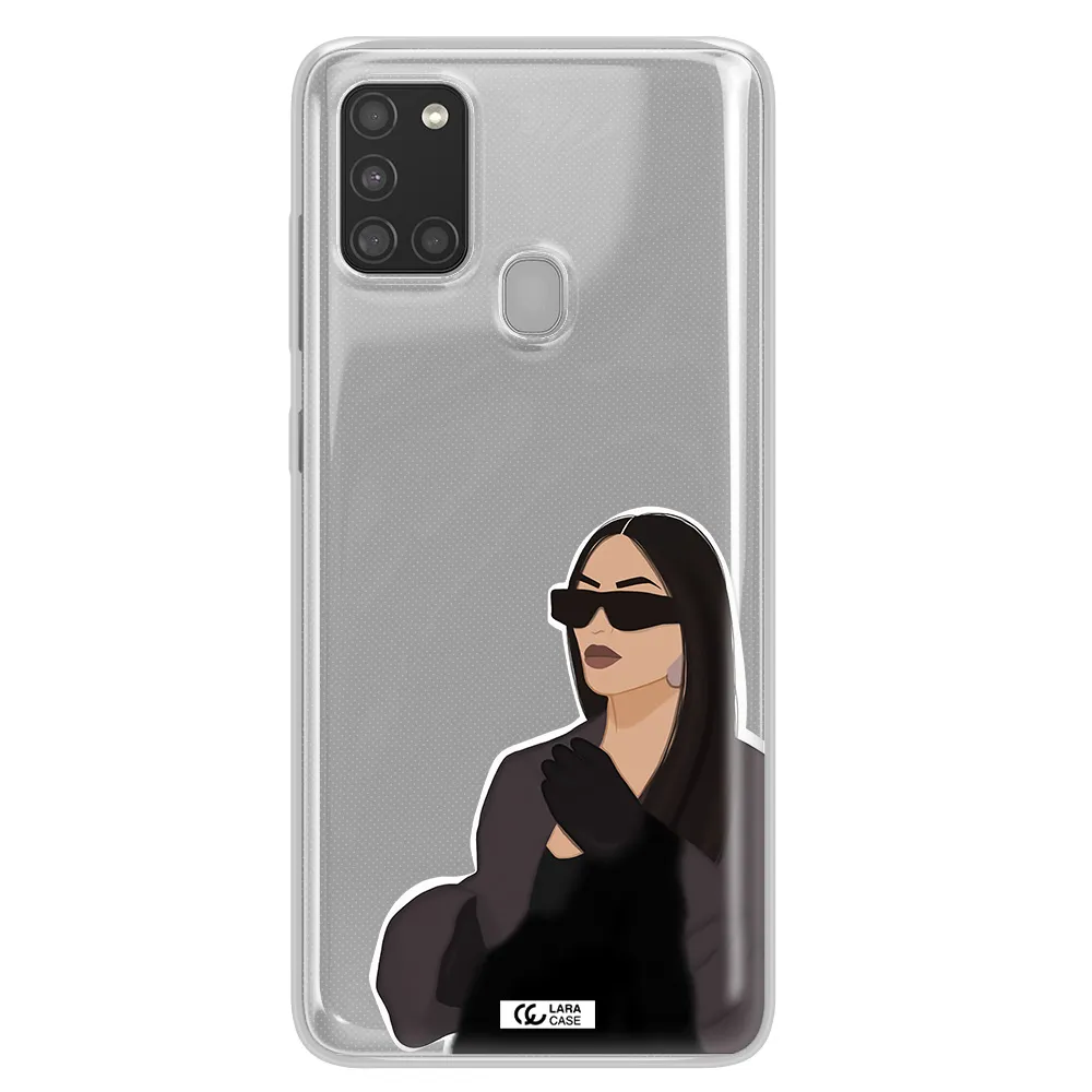 Minimalist Portrait Samsung A21S Clear TPU Case