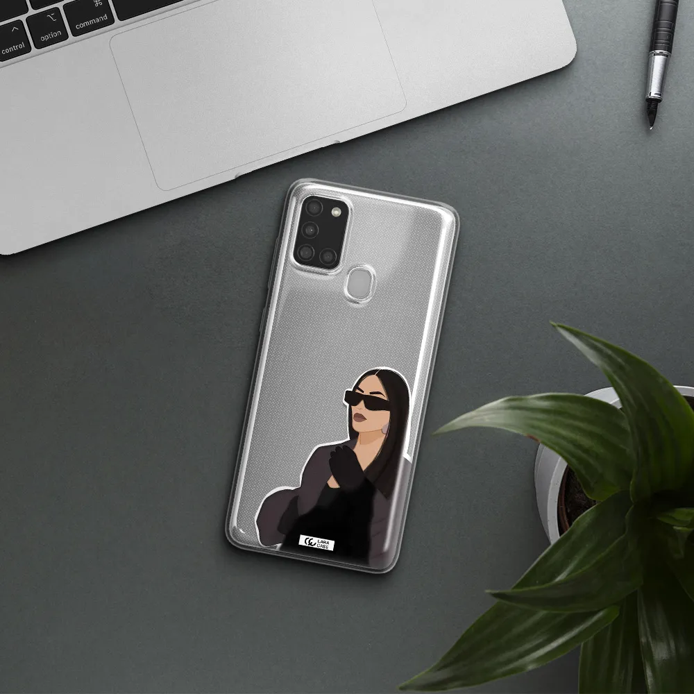 Minimalist Portrait Samsung A21S Clear TPU Case