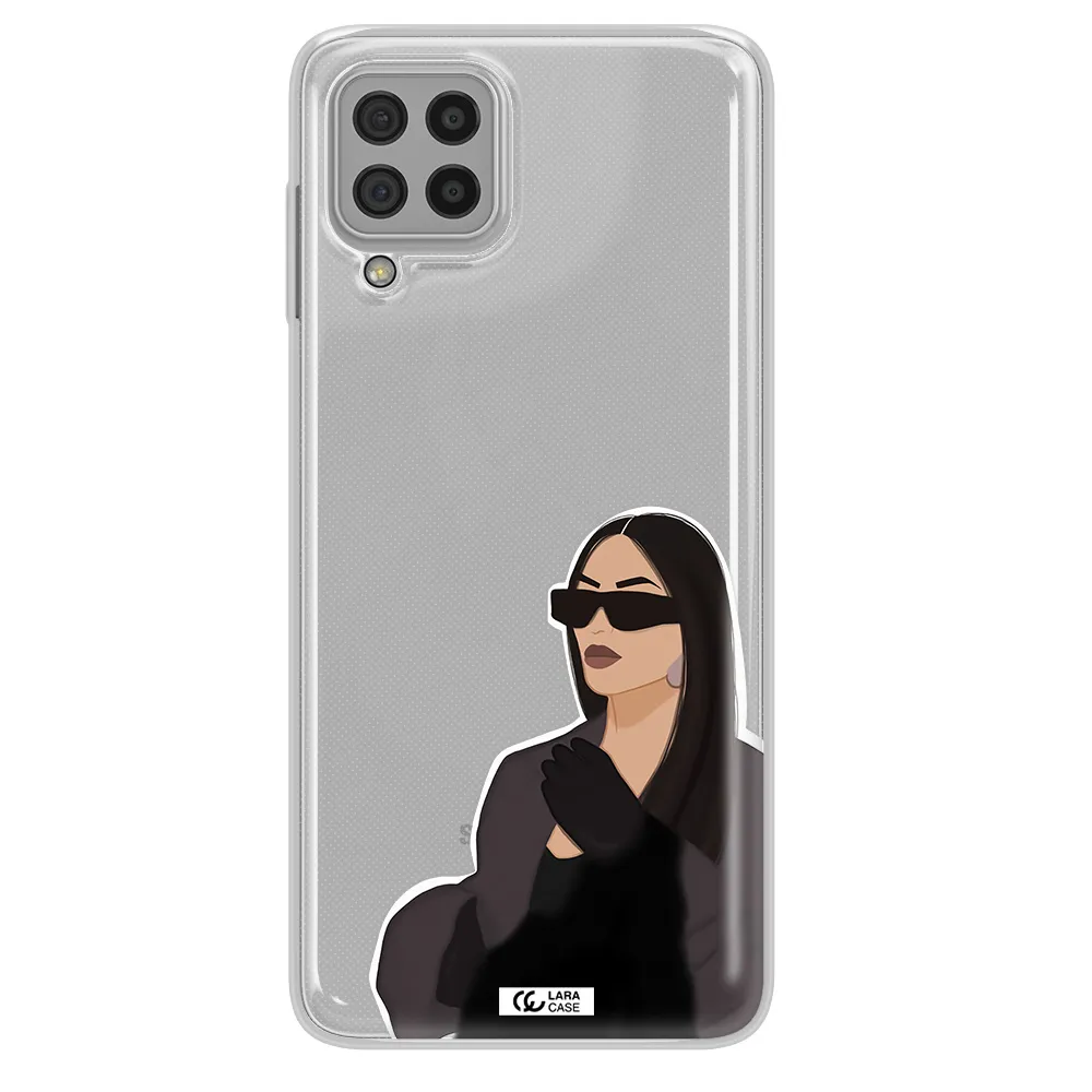 Minimalist Portrait Samsung A22 4g Clear TPU Case