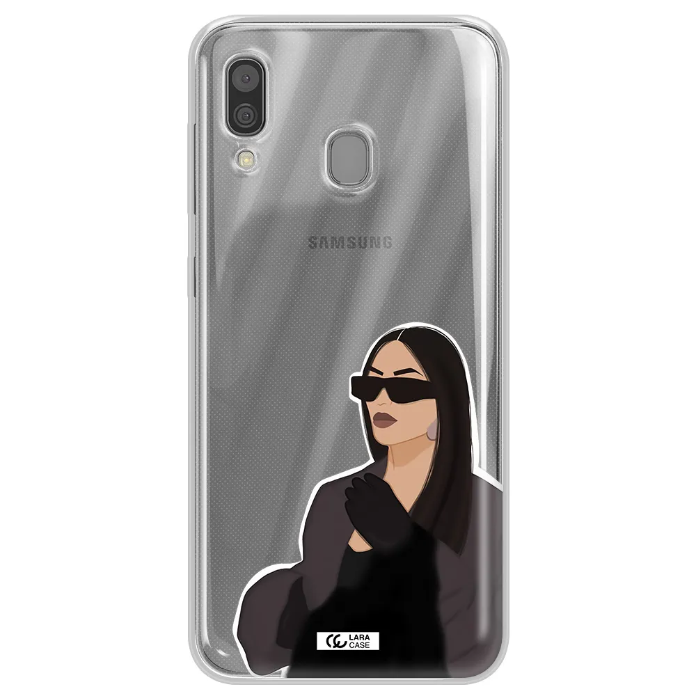 Minimalist Portrait Samsung A30 Clear TPU Case