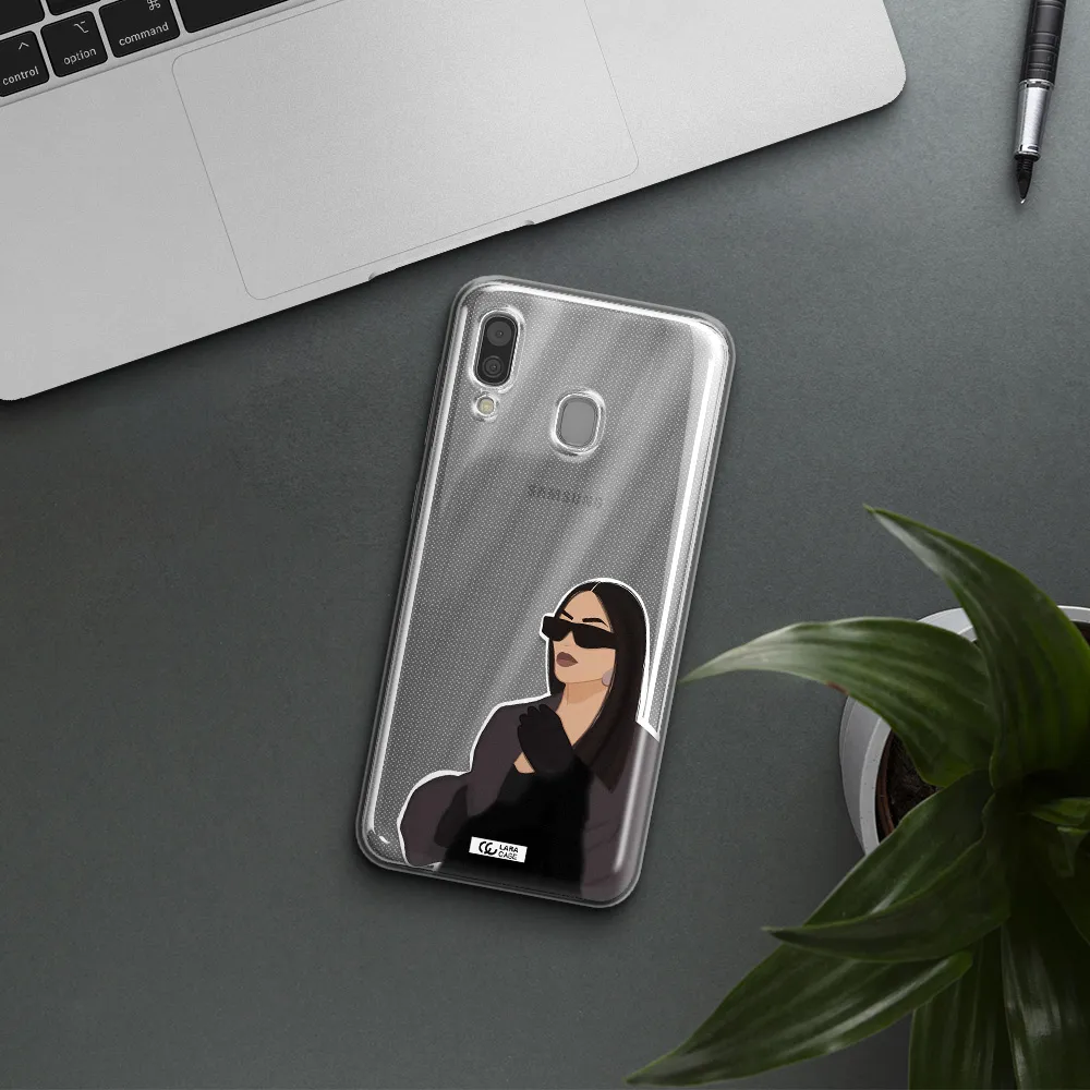 Minimalist Portrait Samsung A30 Clear TPU Case