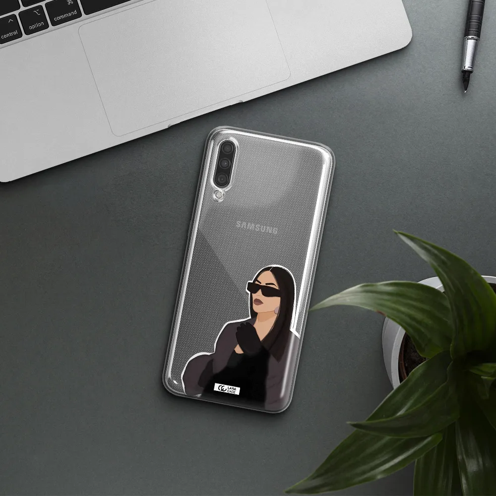 Minimalist Portrait Samsung A30S Clear TPU Case