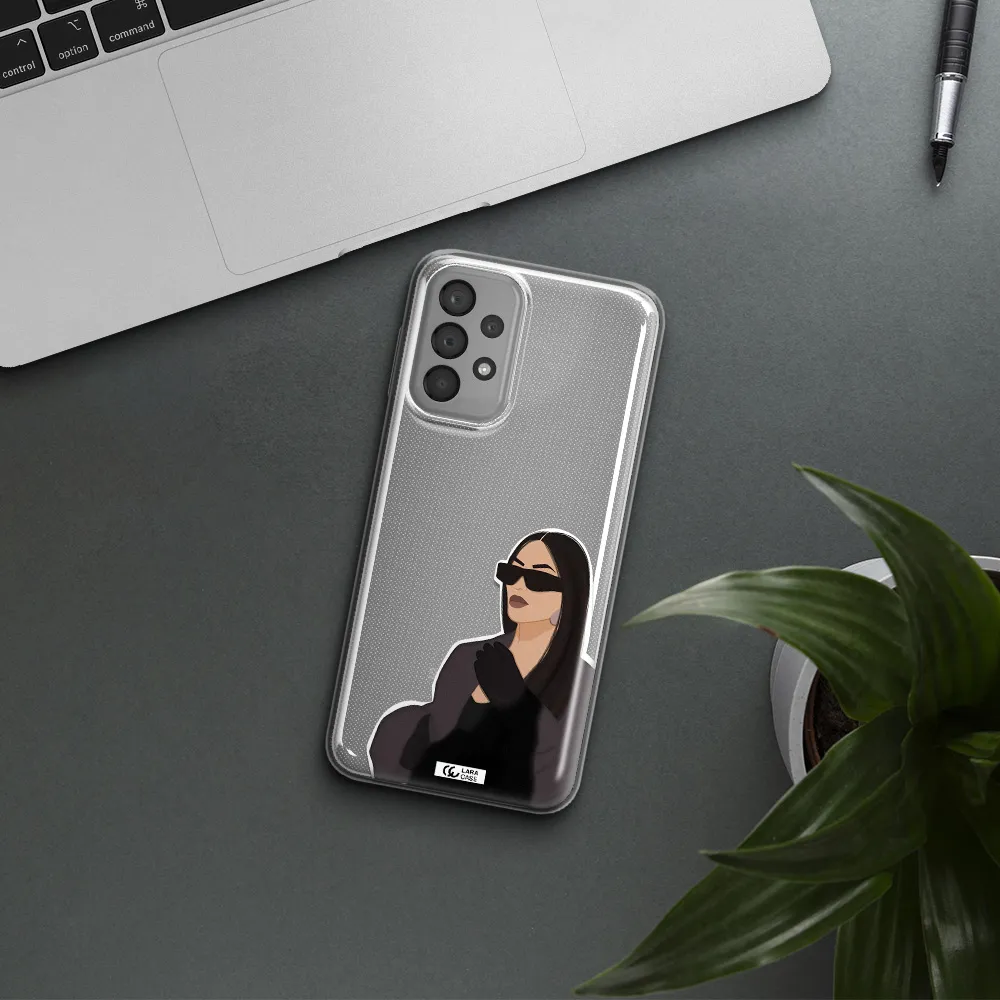 Minimalist Portrait Samsung A33 Clear TPU Case
