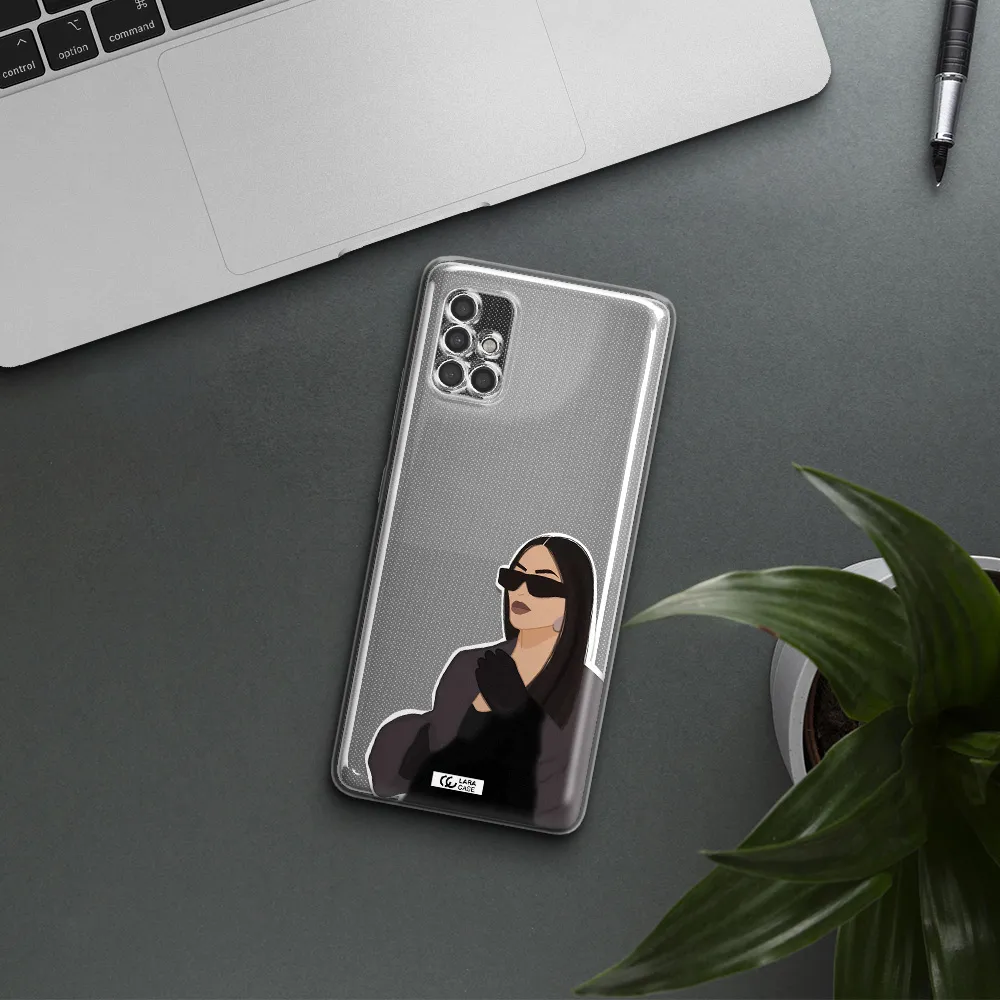 Minimalist Portrait Samsung A40S Clear Tpu Case