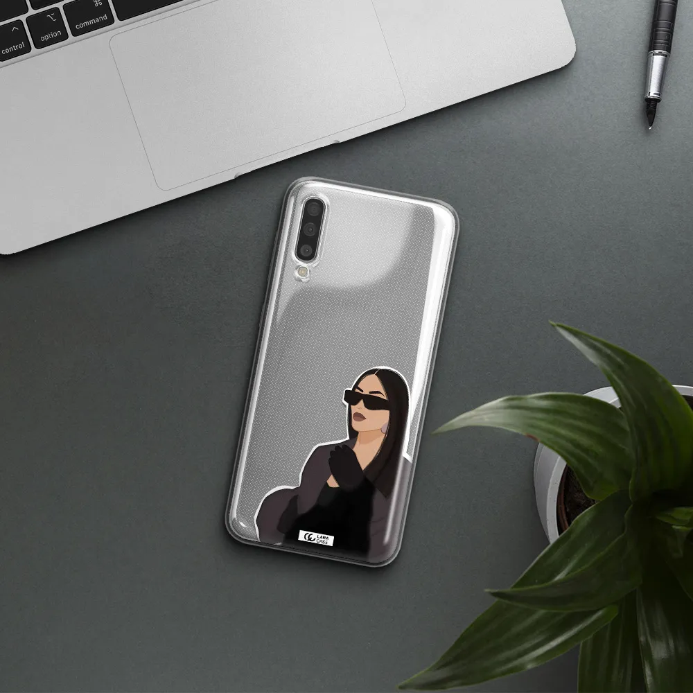 Minimalist Portrait Samsung A50 Clear TPU Case
