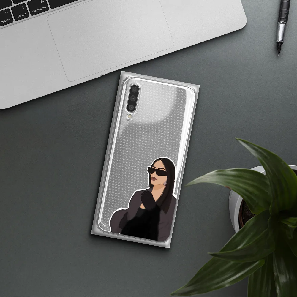Minimalist Portrait Samsung A50S Clear Tpu Case