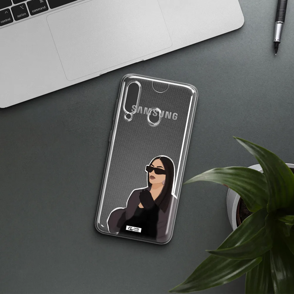 Minimalist Portrait Samsung A60 Clear TPU Case