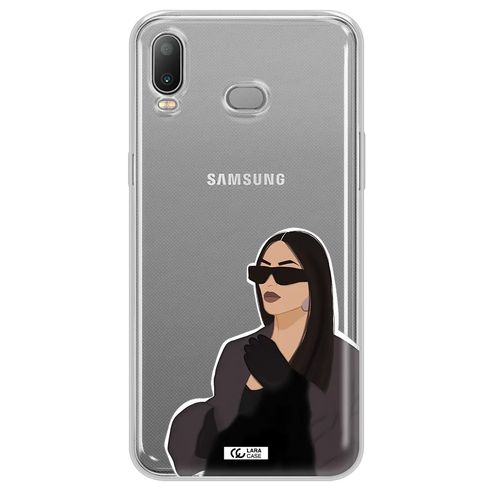 Minimalist Portrait Samsung A6S Clear TPU Case