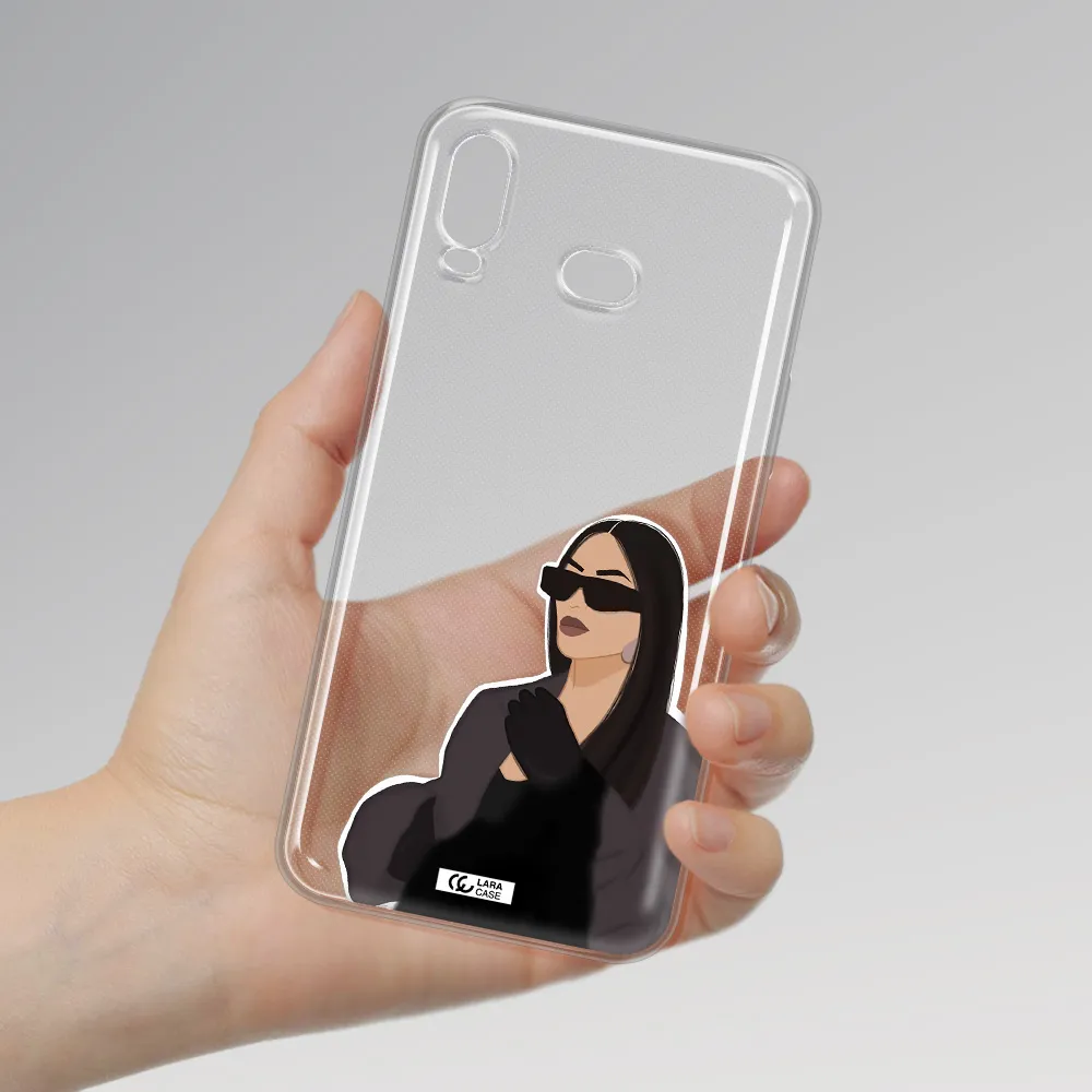 Minimalist Portrait Samsung A6S Clear TPU Case