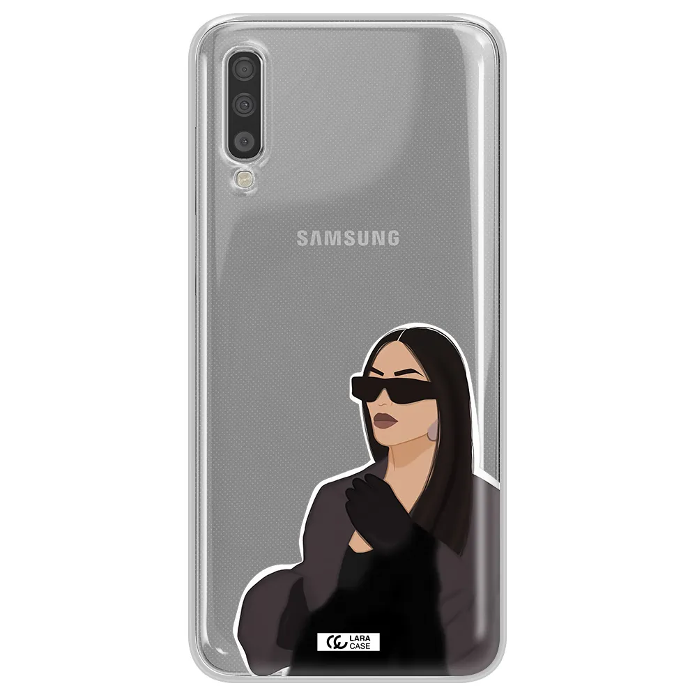 Minimalist Portrait Samsung A70 Clear TPU Case