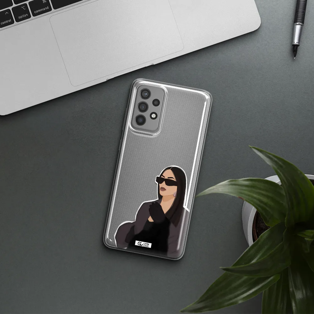 Minimalist Portrait Samsung A72 Clear TPU Case