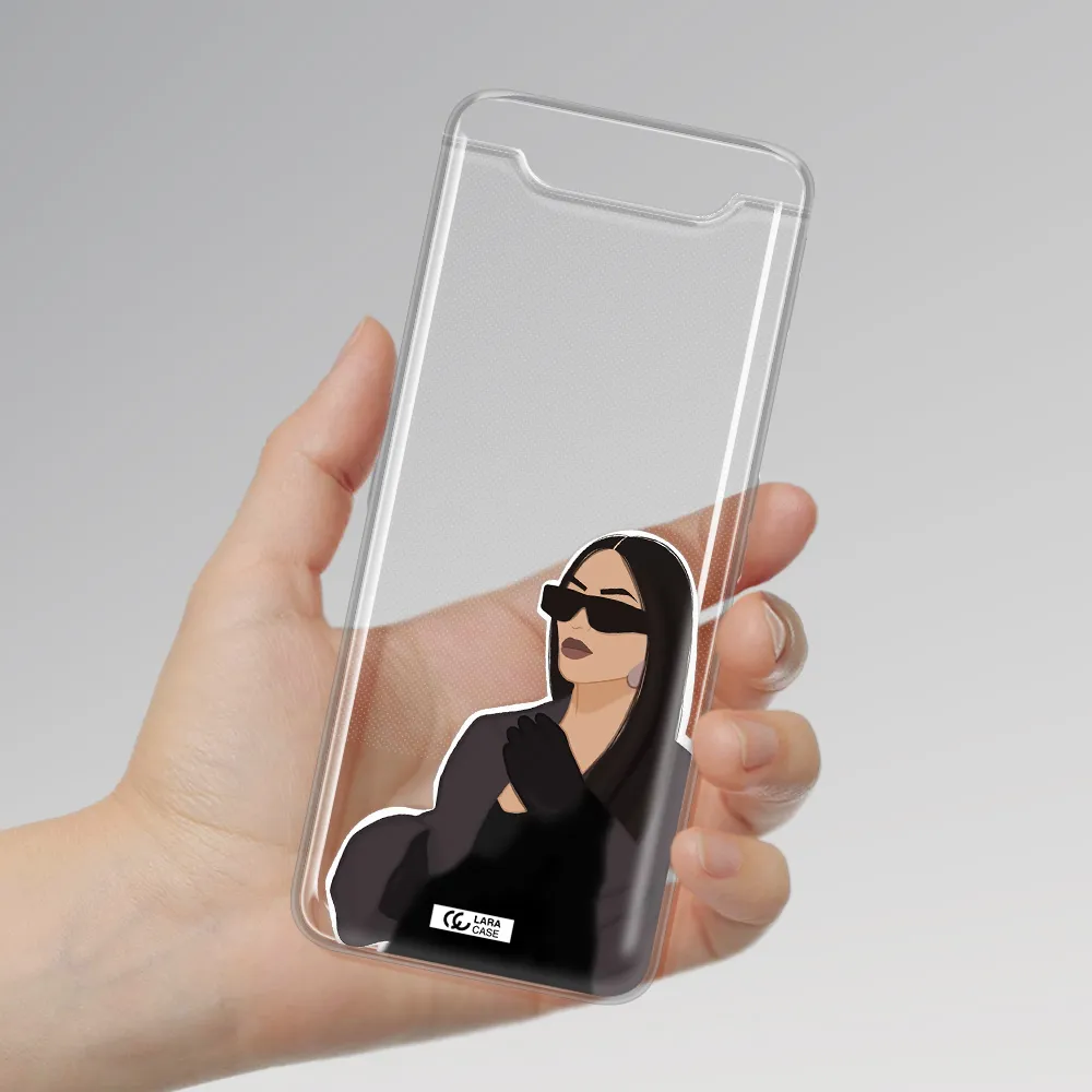 Minimalist Portrait Samsung A80 Clear TPU Case