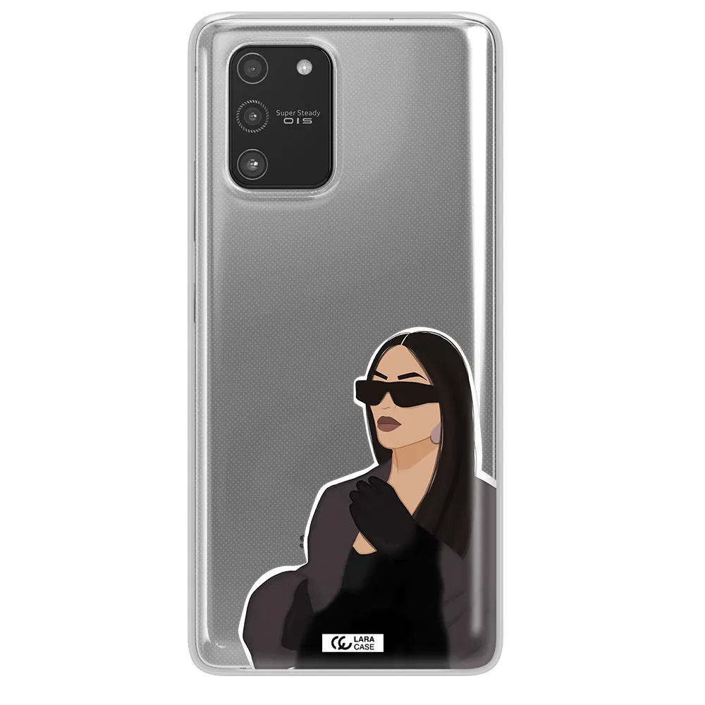 Minimalist Portrait Samsung A91 Clear TPU Case