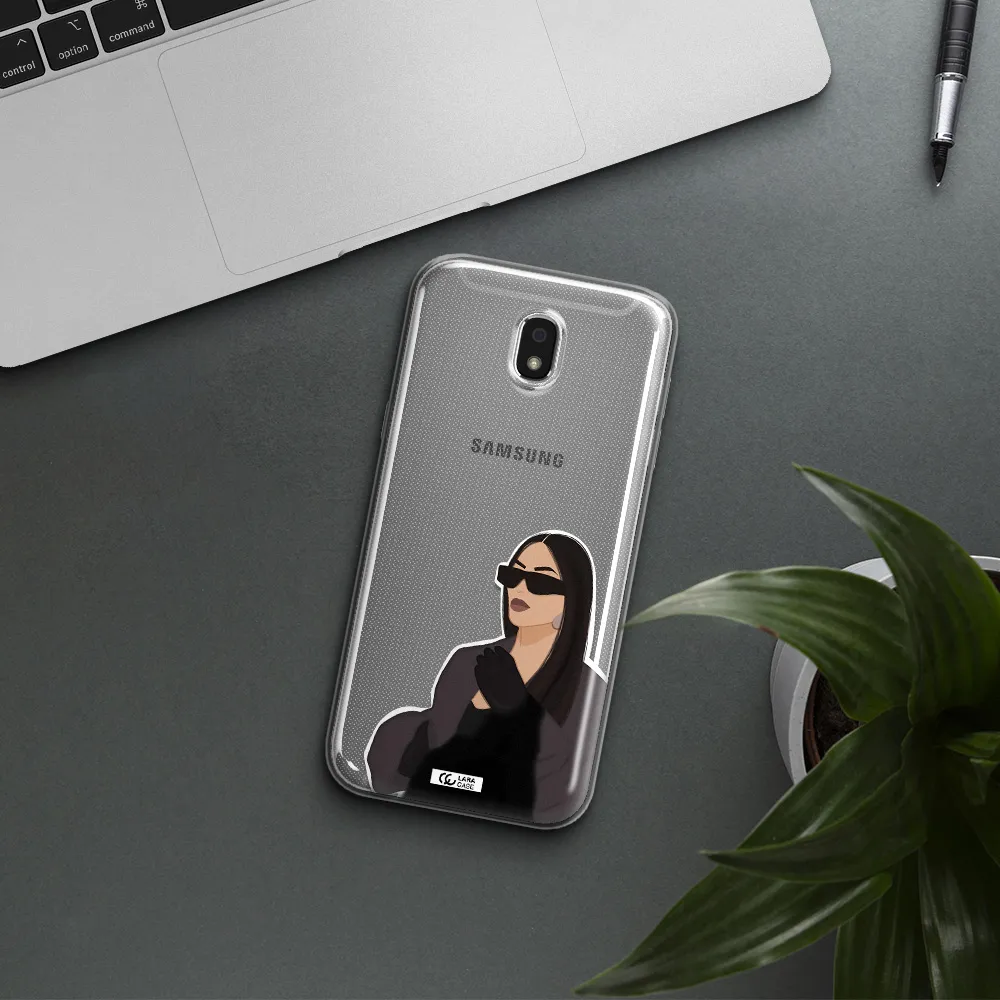 Minimalist Portrait Samsung J5 2017 Clear TPU Case